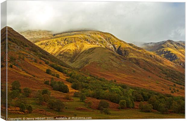 Ben Nevis  Canvas Print by Jenny Hibbert