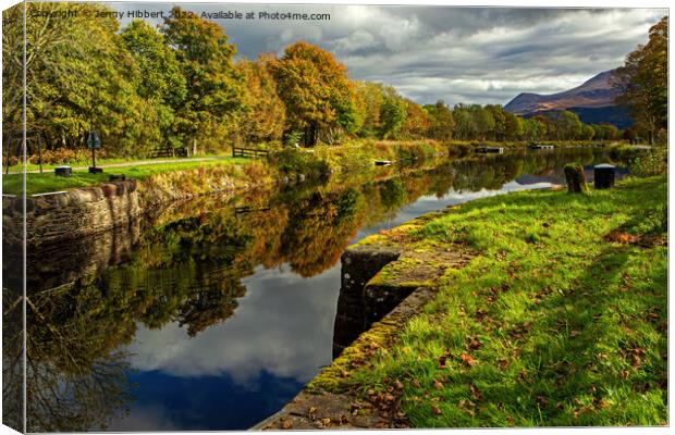 Caledonian Canal at the start in Corpach Canvas Print by Jenny Hibbert