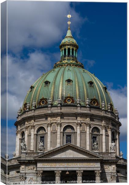 Frederik's Church Copenhagen Canvas Print by DiFigiano Photography