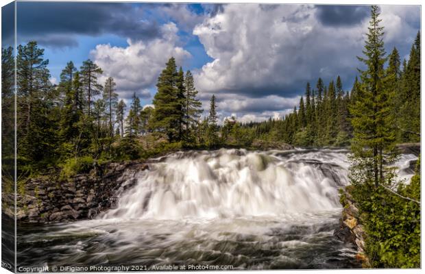 Dimforsen Falls Canvas Print by DiFigiano Photography