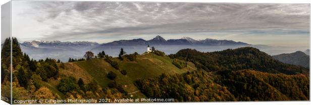 Saint Primoz and Felicjan Fall Panorama Canvas Print by DiFigiano Photography