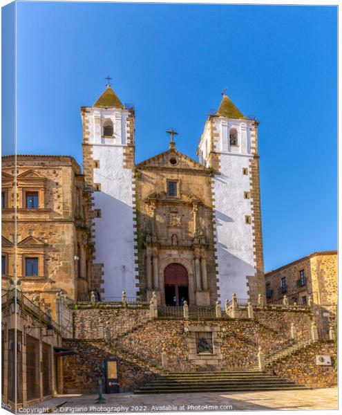 The historic San Francisco Javier church in Caceres Canvas Print by DiFigiano Photography