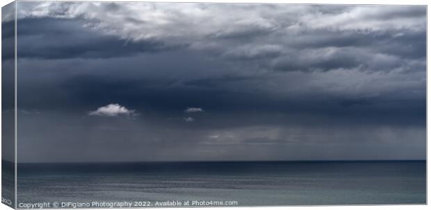 Cantabrian Sea Thunderstorm Canvas Print by DiFigiano Photography