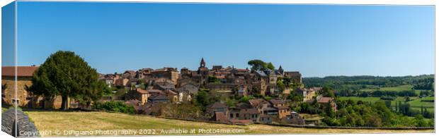 Pays-de-Belves Panorama Canvas Print by DiFigiano Photography