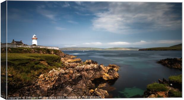 Ballycastle Lighthouse Canvas Print by DiFigiano Photography