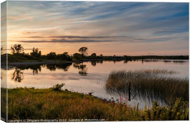 Lough Melvin Sunset Canvas Print by DiFigiano Photography