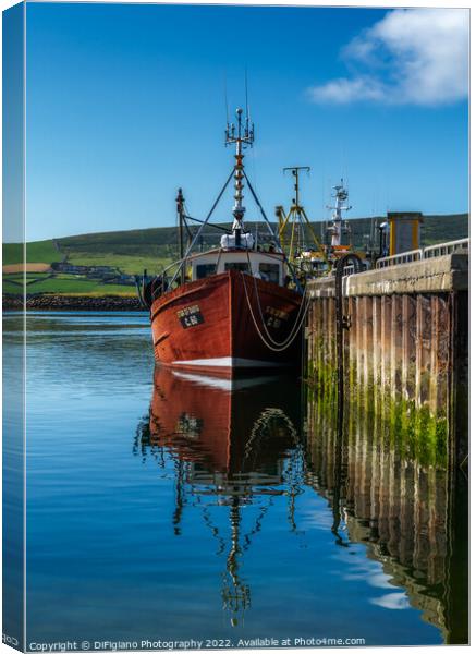 Dingle Harbor Dock Canvas Print by DiFigiano Photography