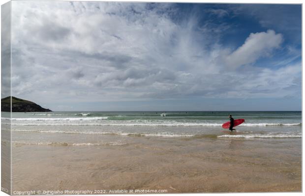 Fistral Magic Canvas Print by DiFigiano Photography