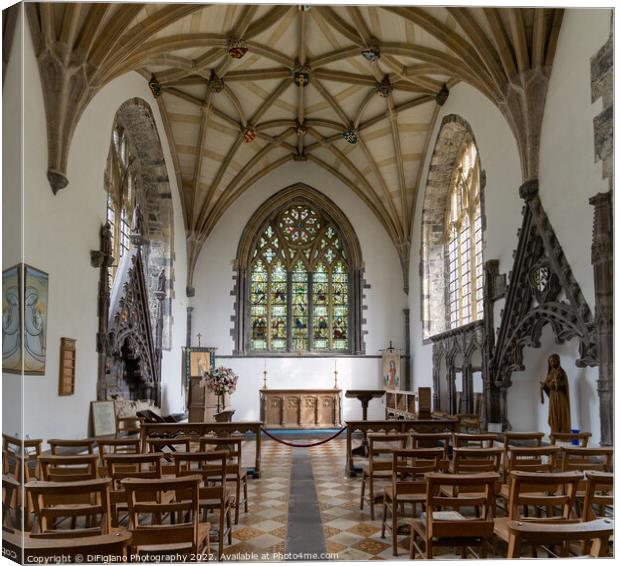 The Lady Chapel Canvas Print by DiFigiano Photography