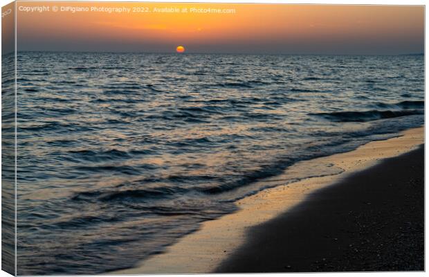 Alexandroupoli Sunset Canvas Print by DiFigiano Photography