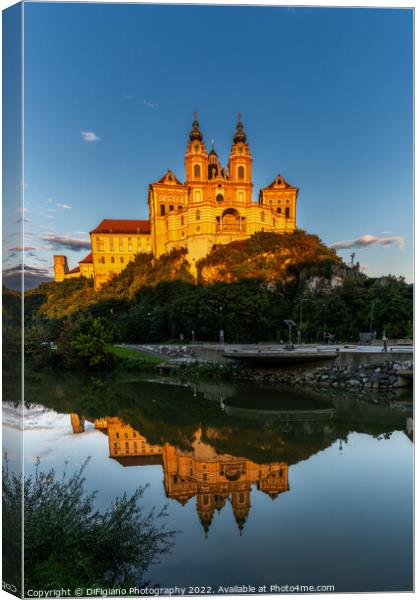 Melk Abbey Evening Canvas Print by DiFigiano Photography