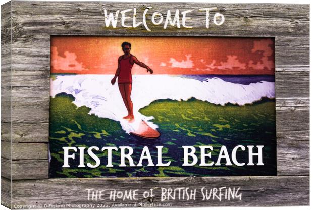 The Home of British Surfing Canvas Print by DiFigiano Photography