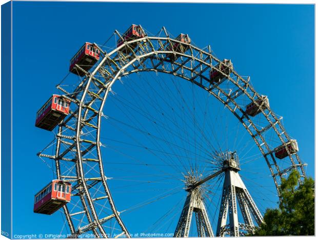 Prater Ferris Wheel Canvas Print by DiFigiano Photography