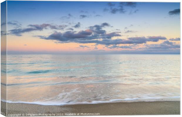Fiume Santo Sunset Canvas Print by DiFigiano Photography