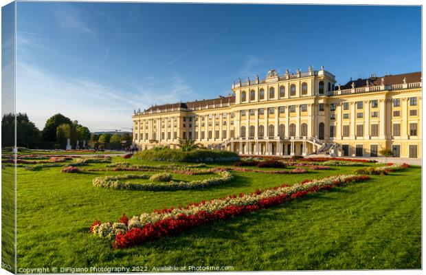 Schoenbrunn Palace Canvas Print by DiFigiano Photography