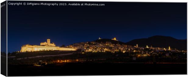 Assisi Panorama Canvas Print by DiFigiano Photography
