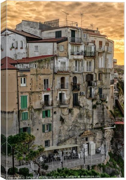 Tropea Old Town Canvas Print by DiFigiano Photography