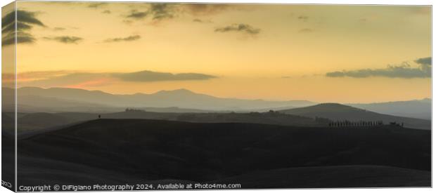 San Quirico d'Orcia Panorama Canvas Print by DiFigiano Photography