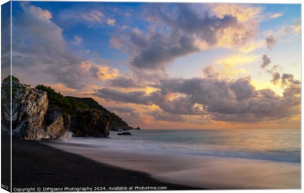 Maratea Sunset Canvas Print by DiFigiano Photography