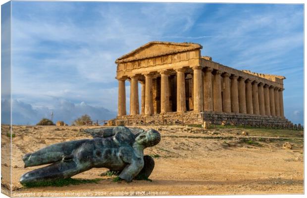 Temple of Concordia Canvas Print by DiFigiano Photography