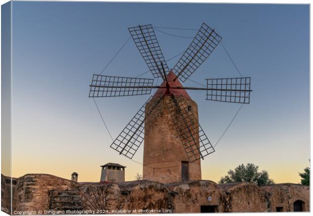 Algaida Windmill Canvas Print by DiFigiano Photography