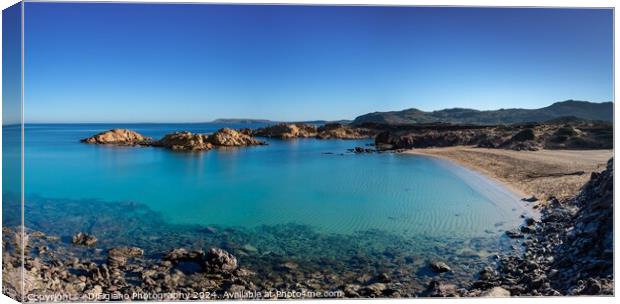 Cala Pregonda Canvas Print by DiFigiano Photography