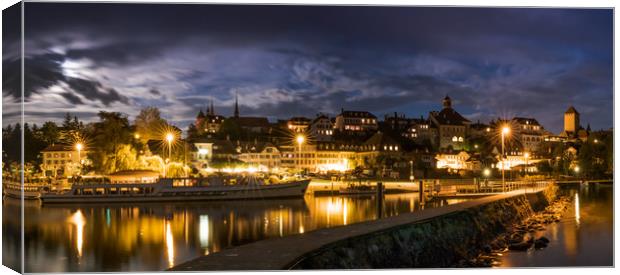 Murten By Night Canvas Print by DiFigiano Photography