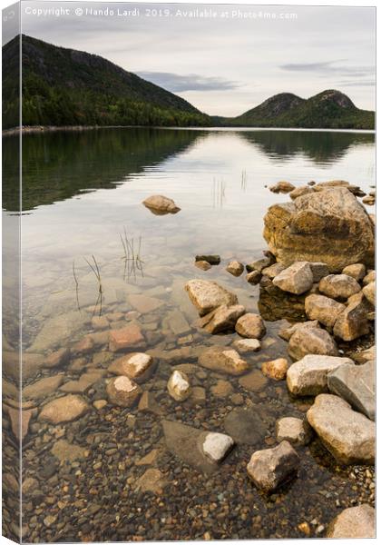 Jordan Pond Canvas Print by DiFigiano Photography