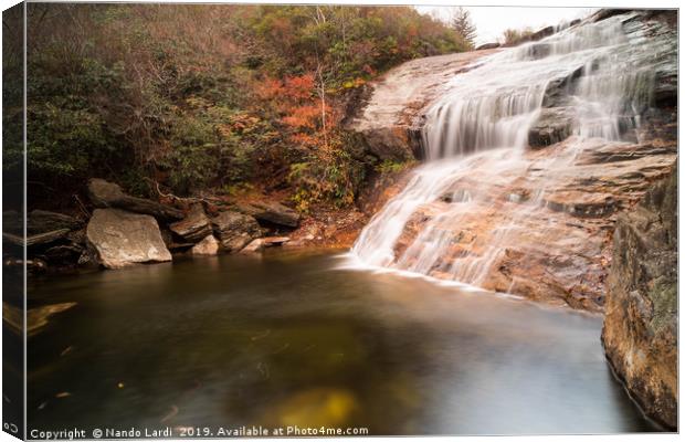Graveyard Fields Lower Falls Canvas Print by DiFigiano Photography