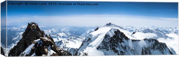 Dufourspitze Canvas Print by DiFigiano Photography
