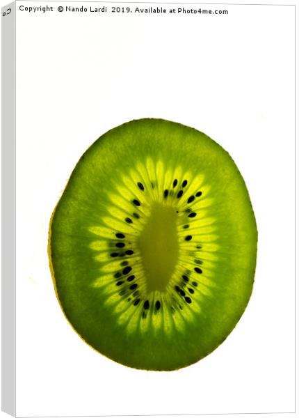 Kiwi Green Canvas Print by DiFigiano Photography