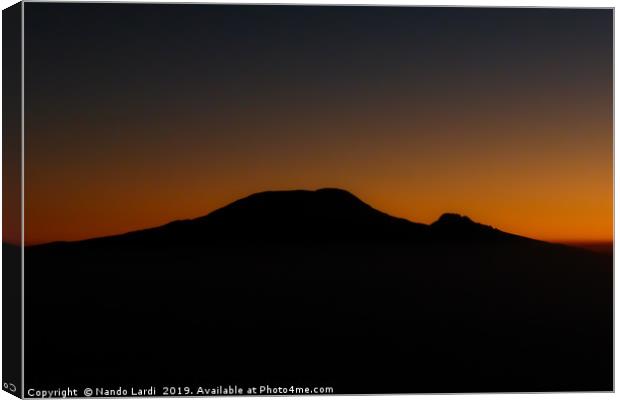 Kilimanjaro Sunrise Canvas Print by DiFigiano Photography