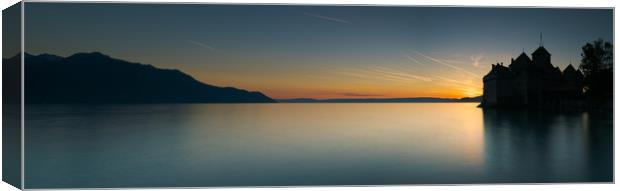 Chillon Panorama Canvas Print by DiFigiano Photography