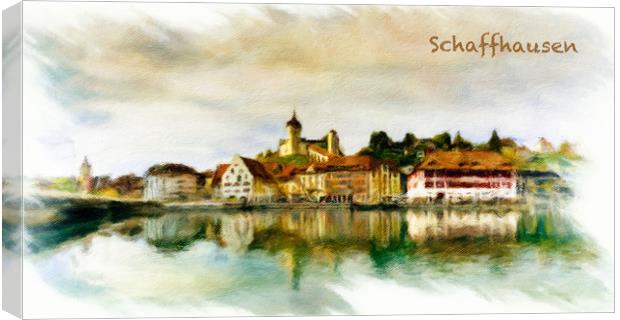 Schaffhausen Cityscape 1 Canvas Print by DiFigiano Photography