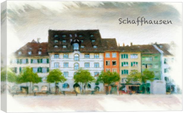Schaffhausen Cityscape 3 Canvas Print by DiFigiano Photography