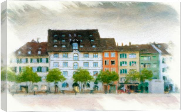 Schaffhausen Cityscape 4 Canvas Print by DiFigiano Photography