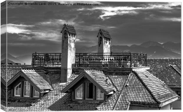 Rooftops Canvas Print by DiFigiano Photography