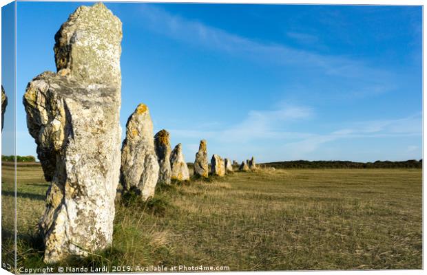 Menhirs De Lagatjar Canvas Print by DiFigiano Photography