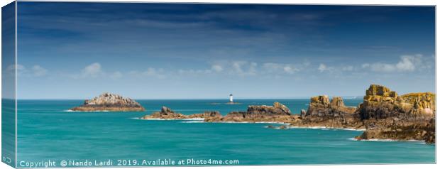 Pierre de Herpin Lighthouse Canvas Print by DiFigiano Photography