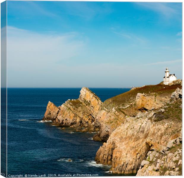 Toulinguet Lighthouse Canvas Print by DiFigiano Photography