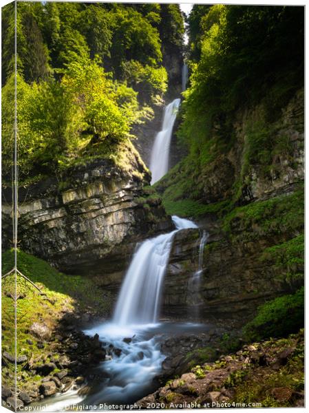 Late Spring At Diesbach Creek Waterfalls Canvas Print by DiFigiano Photography