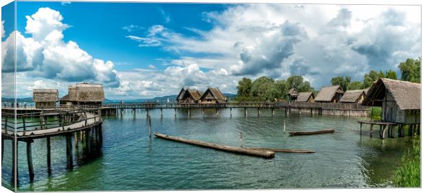 The Lake Dwellers of Lake Constance Canvas Print by DiFigiano Photography