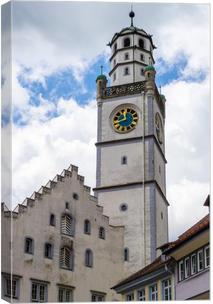 Blaserturm in Ravensburg Canvas Print by DiFigiano Photography