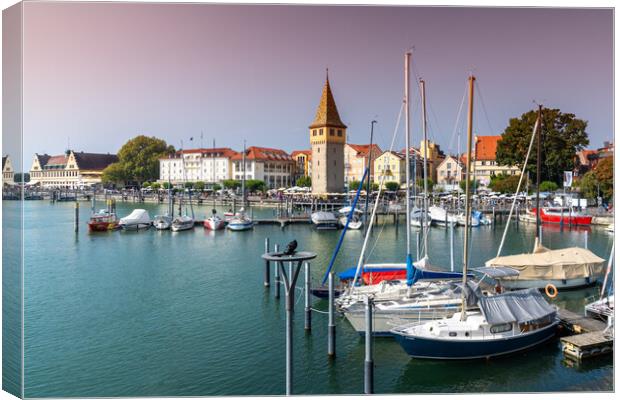 Lindau Harbor Canvas Print by DiFigiano Photography