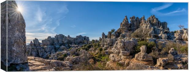 El Torcal Nature Reserve Canvas Print by DiFigiano Photography