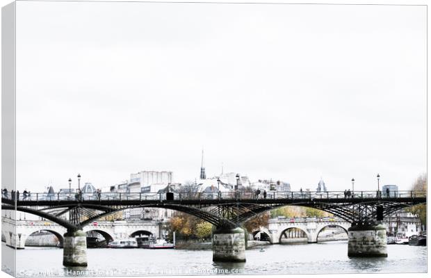 Pont des Arts Bridge Paris Canvas Print by Hannan Images