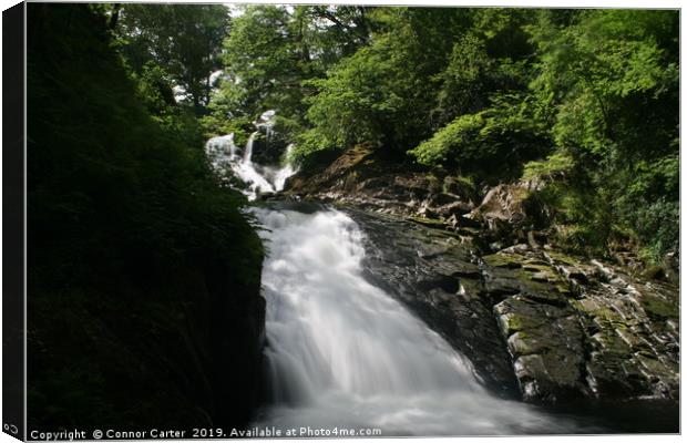 Swallow Falls long exposure Canvas Print by Connor Carter