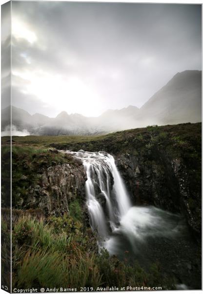 Fairy Pools, Glenbrittle  Canvas Print by Andy Barnes