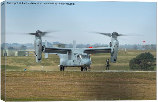 Bell Boeing V-22 Osprey Helicopter   Canvas Print by kathy white