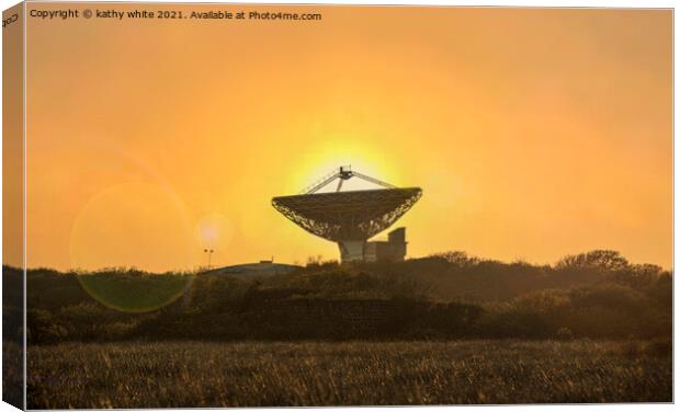 Goonhilly Downs ,Gateway to Space,satallite dish, Canvas Print by kathy white